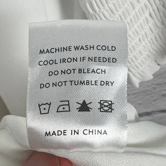 Baltic Born Womens 1X Olivia Maxi Boho Wedding White Formal Bump Friendly Dress - Picture 9 of 12